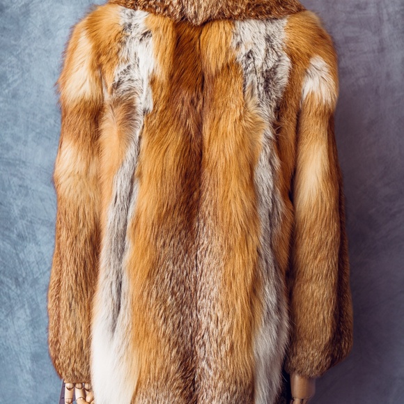 Vintage red Fox real fur coat - Picture 6 of 6